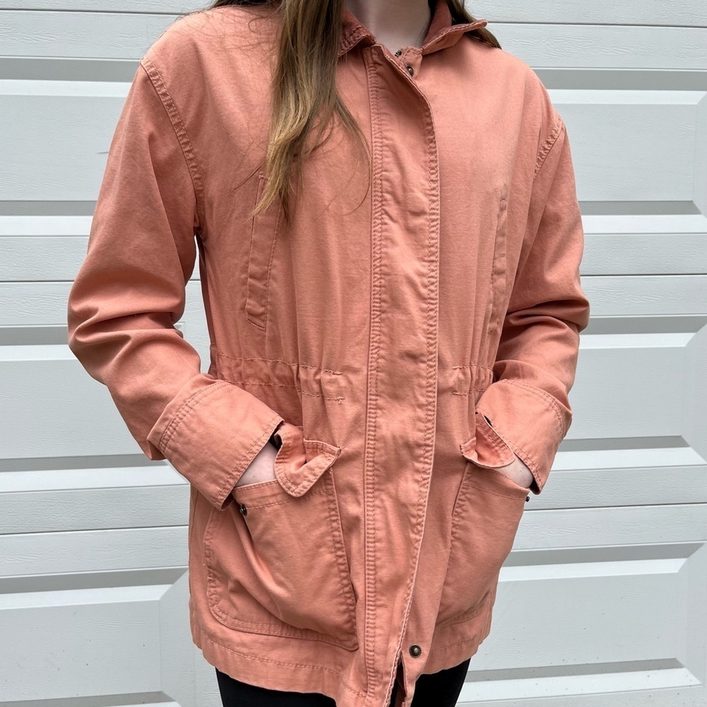NWOT Peach denim zip up jacket universal threads S - Picture 4 of 10